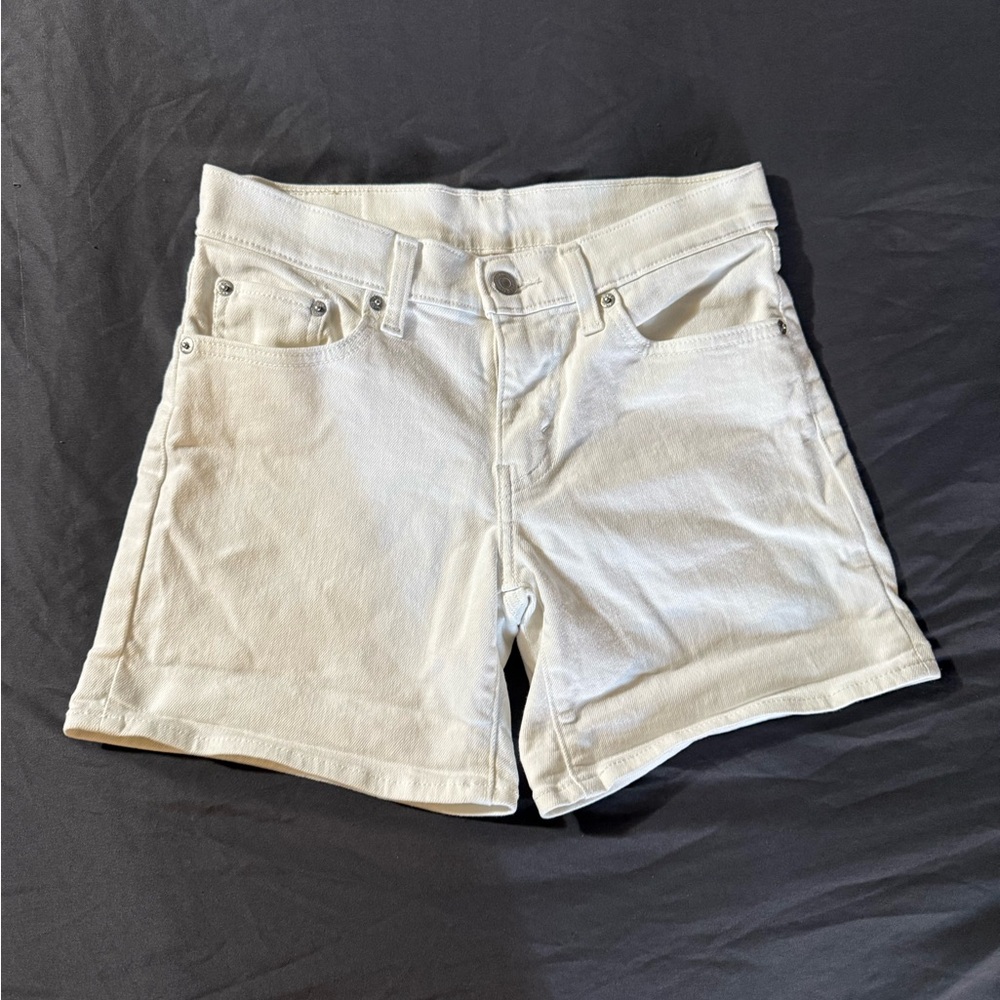 Levi’s Women’s White Denim Shorts